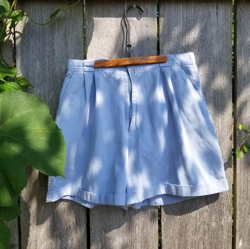 Breezy Vintage Blue 80s Shorts